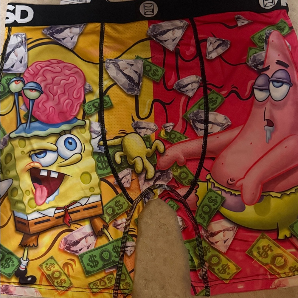 SpongeBob and Patrick mens Boxer Briefs - Multicolor